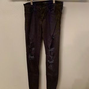 Flying Monkey Black Ripped Skinny Jeans